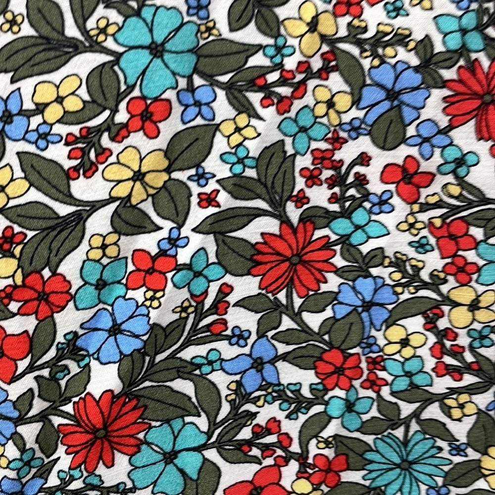 LOFT Floral Midi Skirt in Multi-Colored Print - Picture 8 of 8
